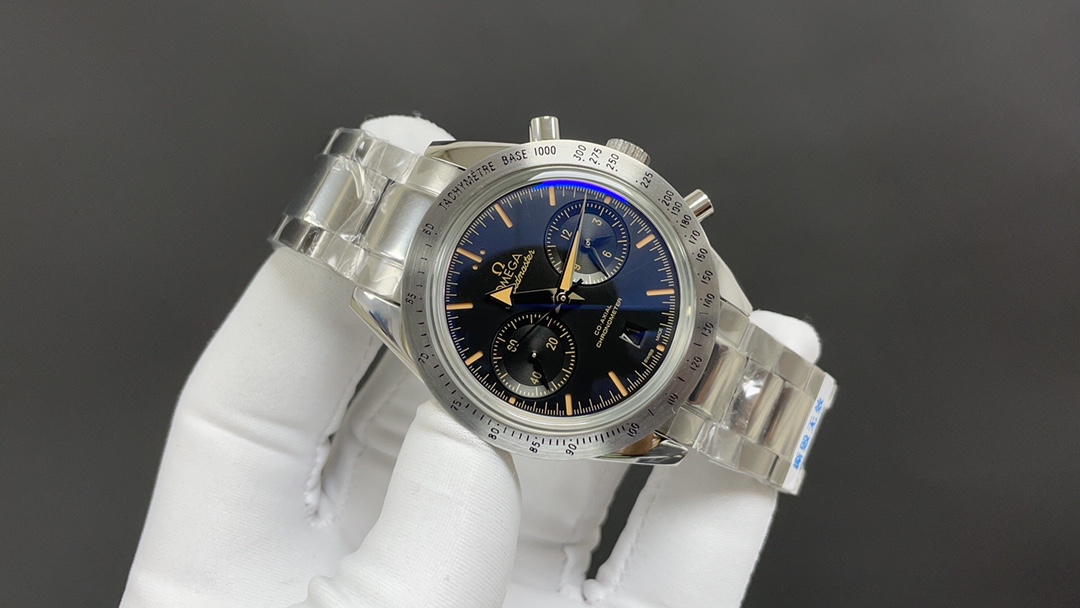 Omega 欧米茄 超霸 白钢黑 9300机