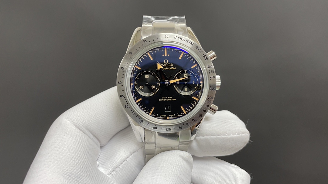 Omega 欧米茄 超霸 白钢黑 9300机