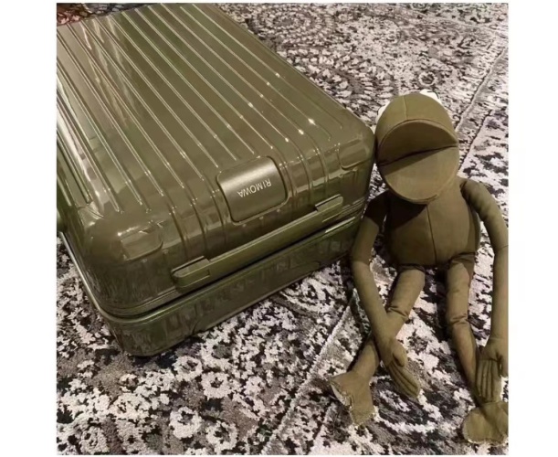 Rimowa Essential Trunk Plus Luggage - Sage Green, Durable Polycarbonate Shell 1 Rimowa Essential Trunk Plus Luggage - Sage Green, Durable Polycarbonate Shell