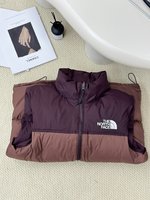 The North Face Clothing Waistcoats Burgundy Red