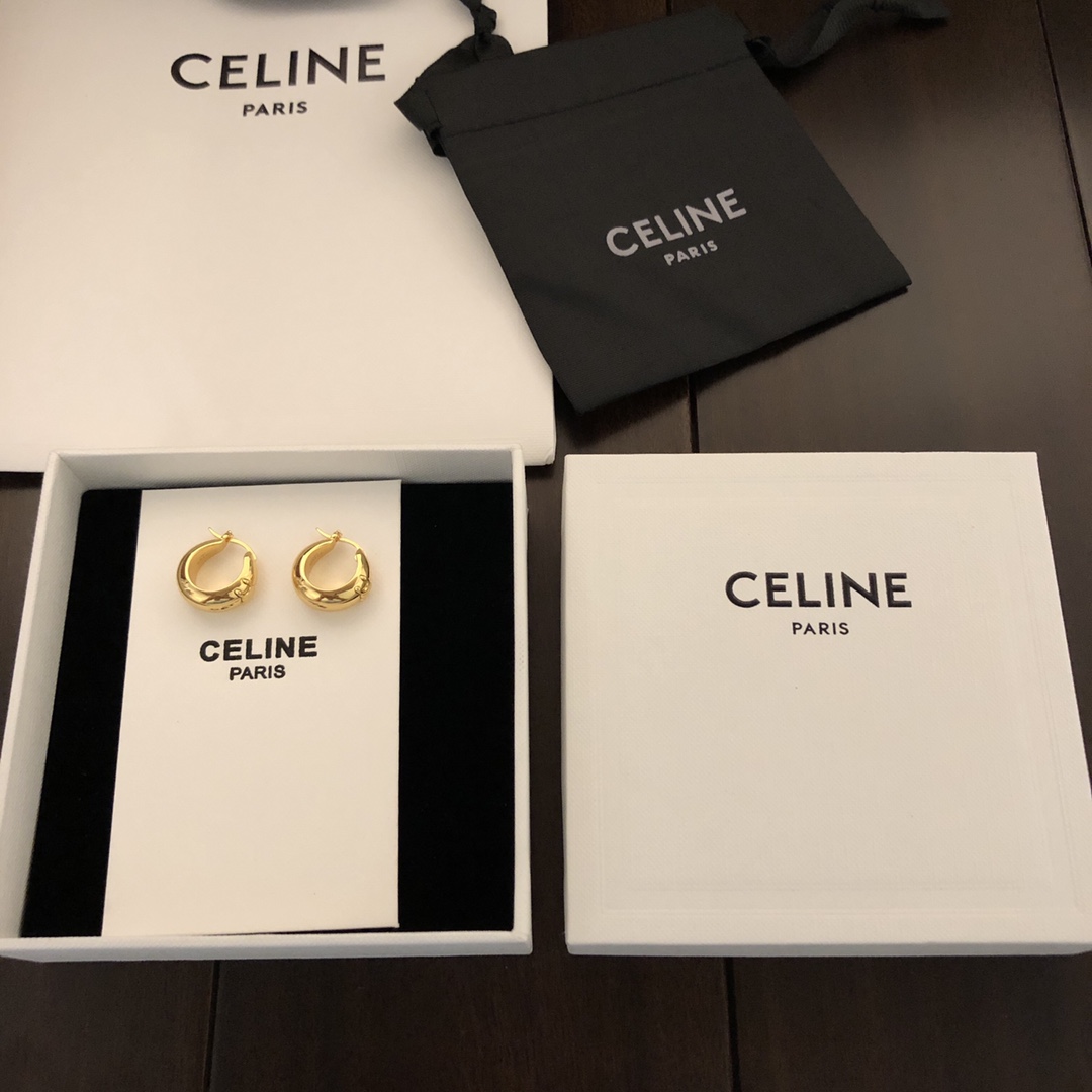 精工版本思琳耳环Celine新款赛琳耳钉凯旋门耳环与众不同的设计个性十足电镀18k金工艺专柜版本一比一质