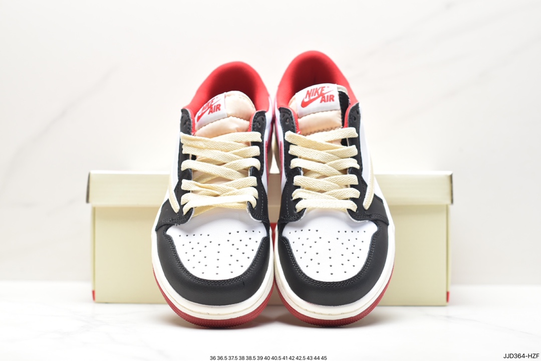 130 fragment design x Travis Scott x Nike Air Jordan 1 Low OG SP”Black/Green Toe”AJ1乔丹一代篮球鞋 CQ4278-088