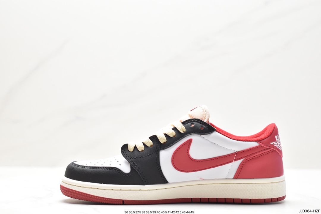 130 fragment design x Travis Scott x Nike Air Jordan 1 Low OG SP”Black/Green Toe”AJ1乔丹一代篮球鞋 CQ4278-088