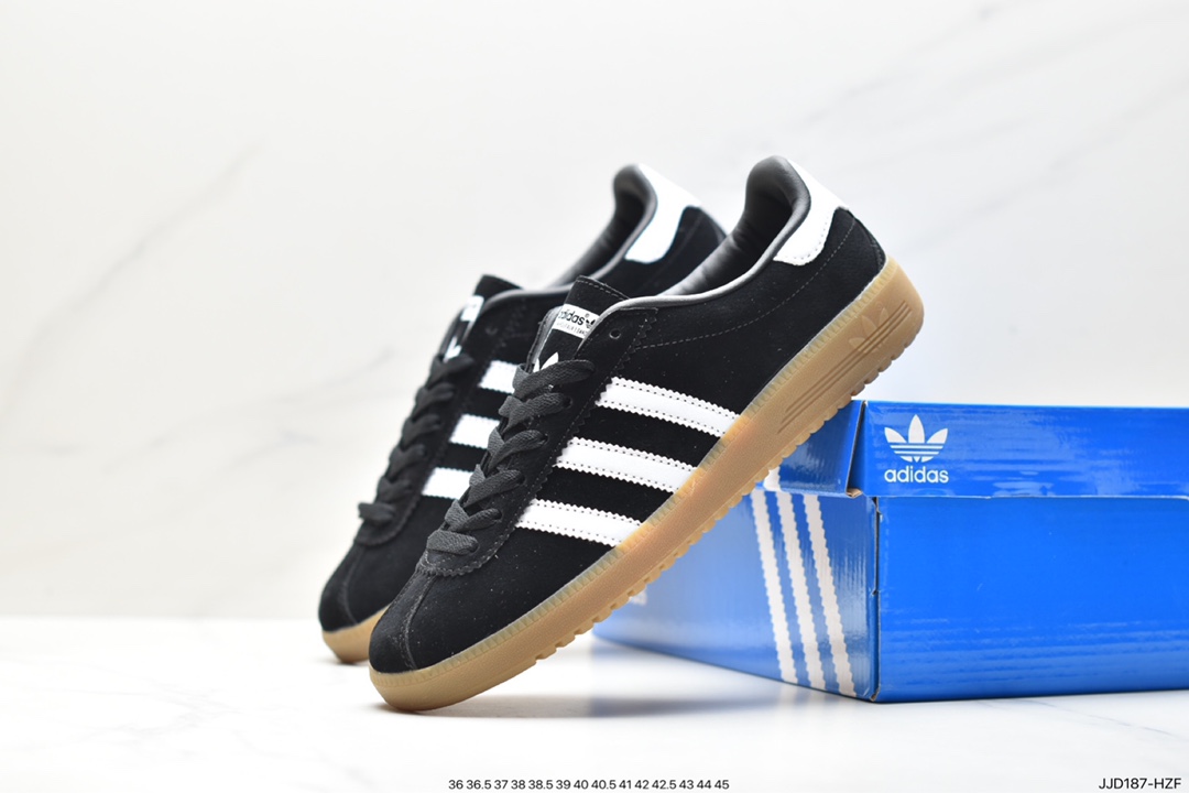 Adidas Originals Bermuda suede non-slip wear-resistant lightweight low-top sneakers GY7390