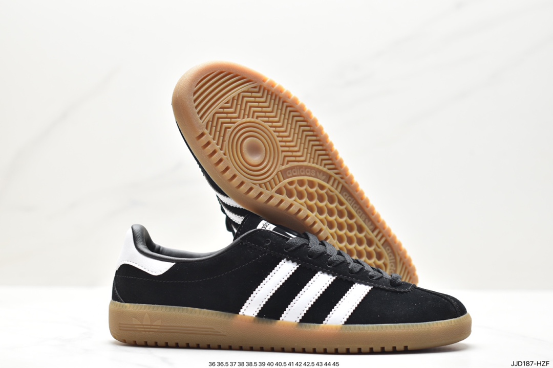 Adidas Originals Bermuda suede non-slip wear-resistant lightweight low-top sneakers GY7390