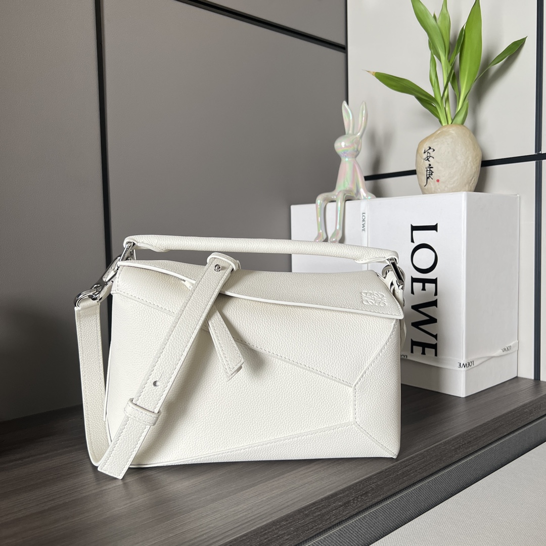 Loewe Puzzle Bags Handbags Canvas Cotton Cowhide Edge