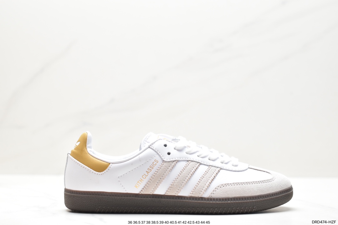 Adidas Originals Samba Vegan OG ”SPD” Samba Dance Shoes ”Silver Mist Princess Lace Caramel Sole” IF0642