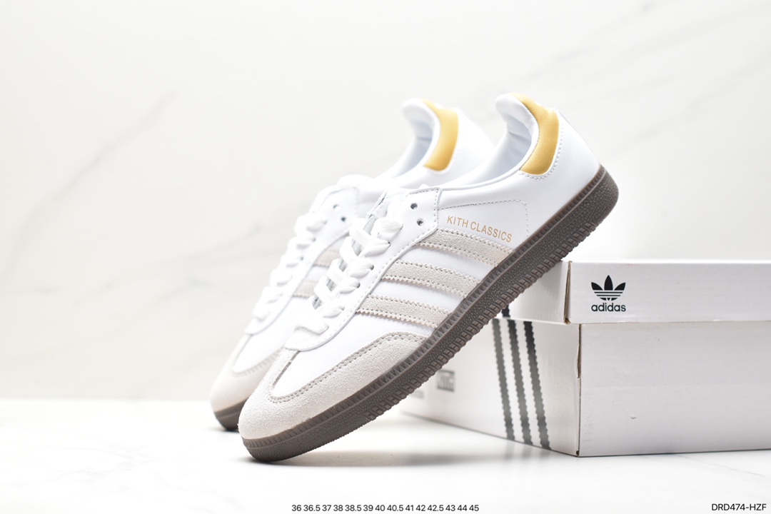 Adidas Originals Samba Vegan OG ”SPD” Samba Dance Shoes ”Silver Mist Princess Lace Caramel Sole” IF0642