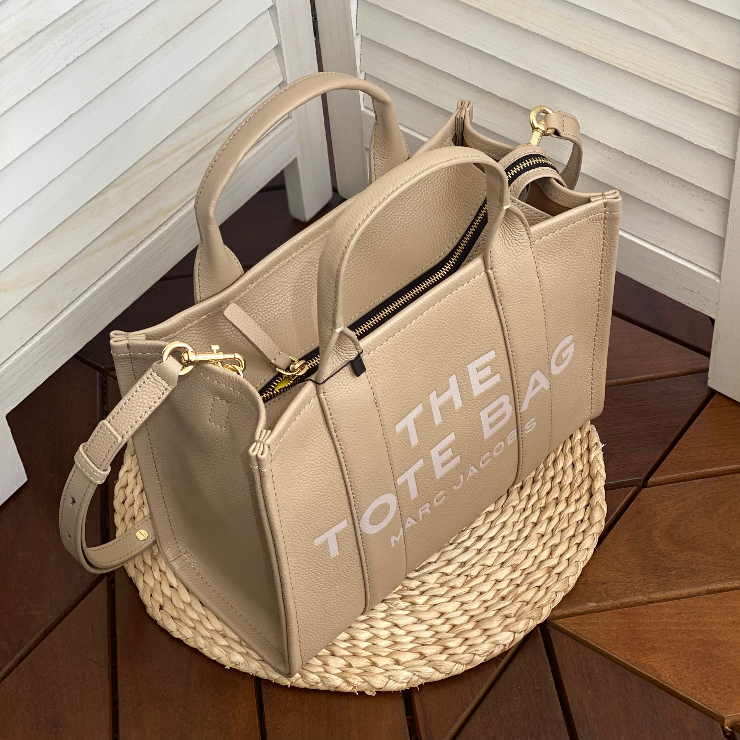 Marc Jacobs ～托特皮 杏色小号33cm
