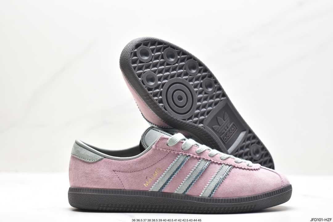 Adidas AD MALMO clover trend leisure lightweight wear-resistant non-slip low-top shoes ID2784