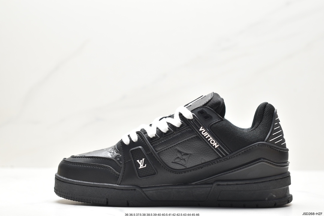 LVLouis Vuitton Trainer Maxi Low Sneaker All-match basketball sneakers