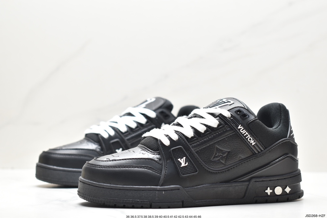 LVLouis Vuitton Trainer Maxi Low Sneaker All-match basketball sneakers