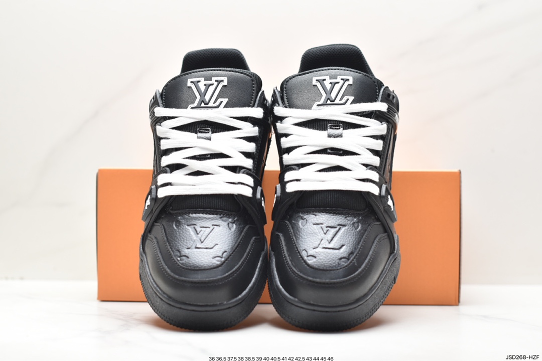 LVLouis Vuitton Trainer Maxi Low Sneaker All-match basketball sneakers