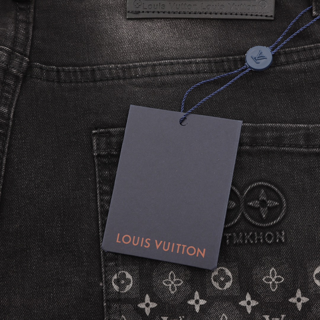 Louis Vuitton /路易威登 水洗老花LOGO牛仔裤