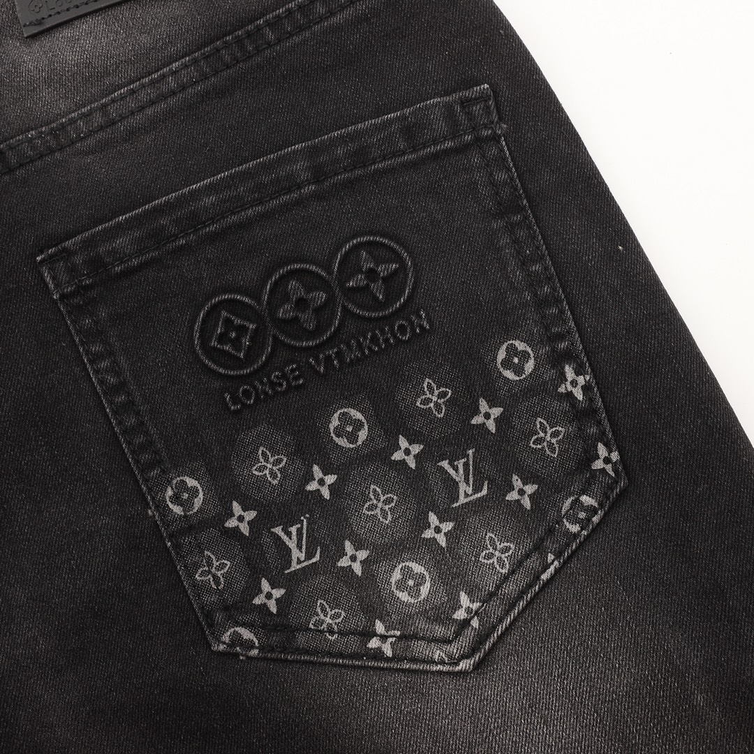 Louis Vuitton /路易威登 水洗老花LOGO牛仔裤