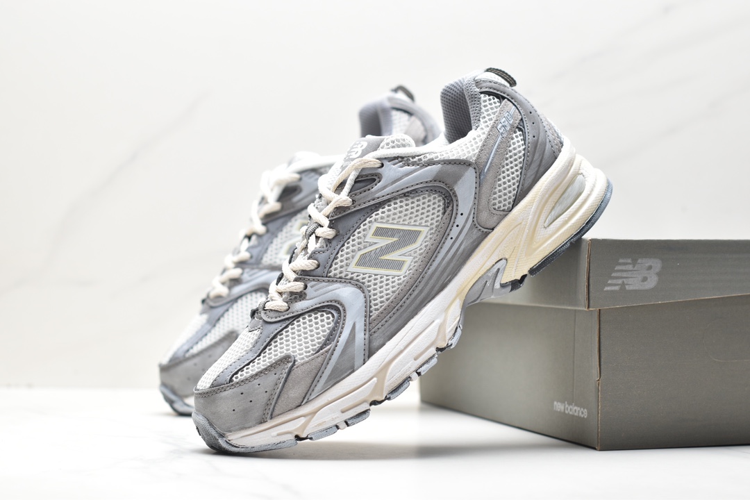 New Balance MR530TG series distressed silver grey