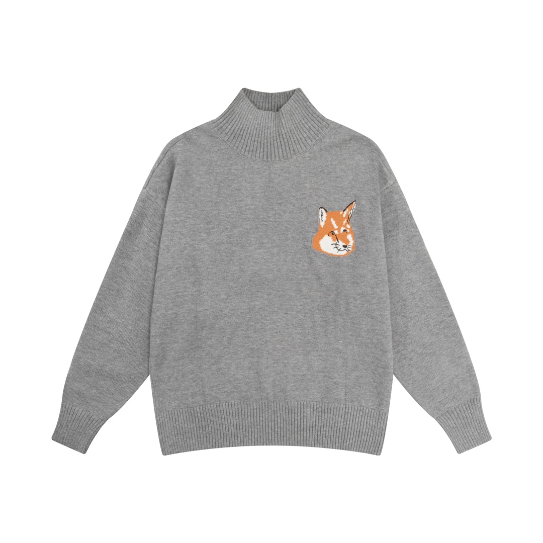 2023 Maison Kitsuné Pre-Burst Fox Embroidery Sweater with Cap Details. - 图片 2
