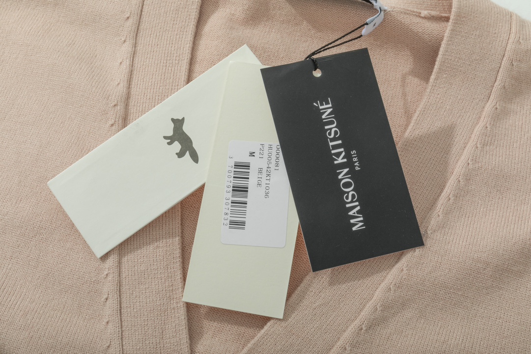 Maison Kitsuné 2023 Classic Fox Head Embroidered Sweater in Various Colors and Sizes - 图片 9