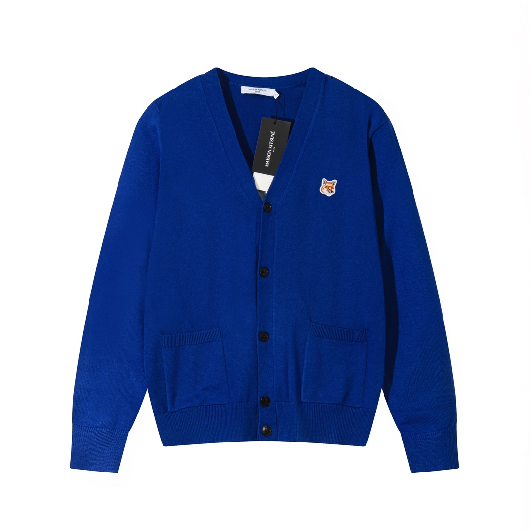 Maison Kitsuné 2023 Classic Fox Head Embroidered Sweater in Various Colors and Sizes - 图片 4