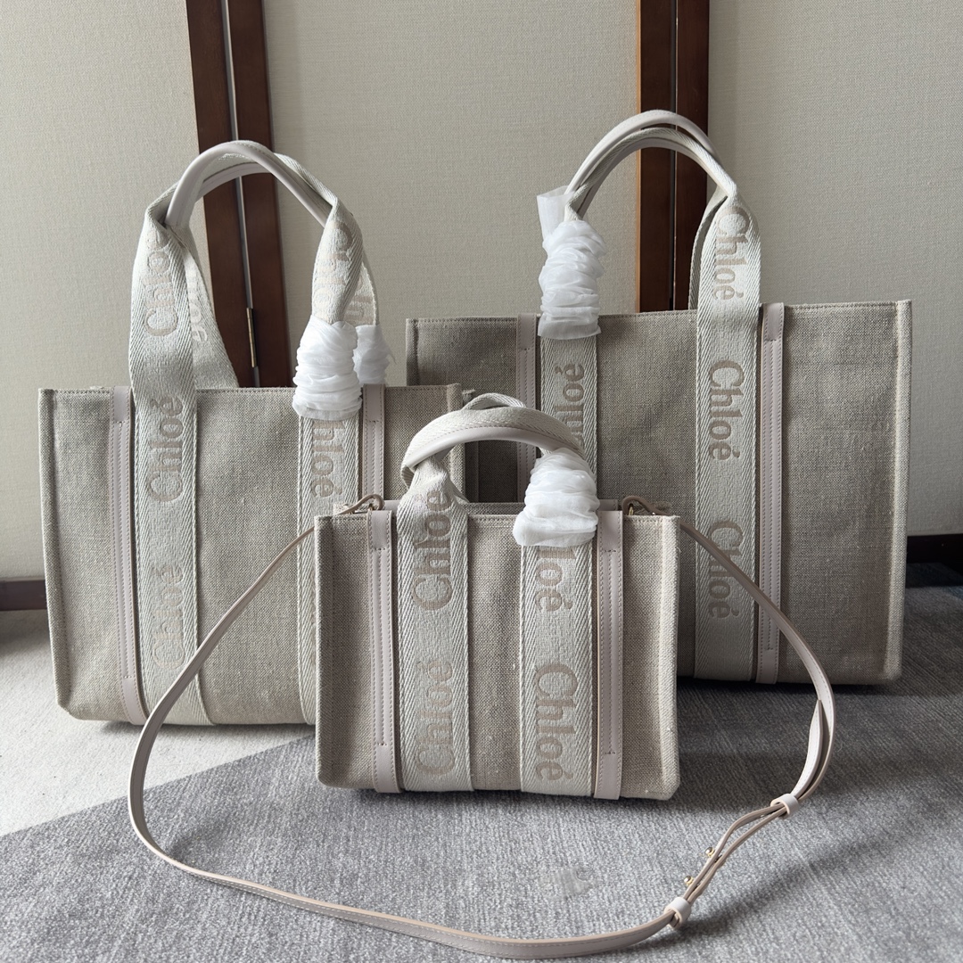 Chloe nuevo producto 23Woody Family bolso tote colección grande,mediano y pequeño