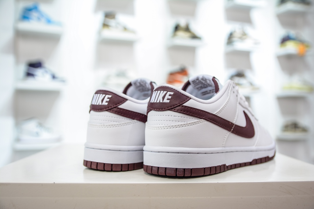 Original NK Dunk Low White Wine Red Hook DV0831-102