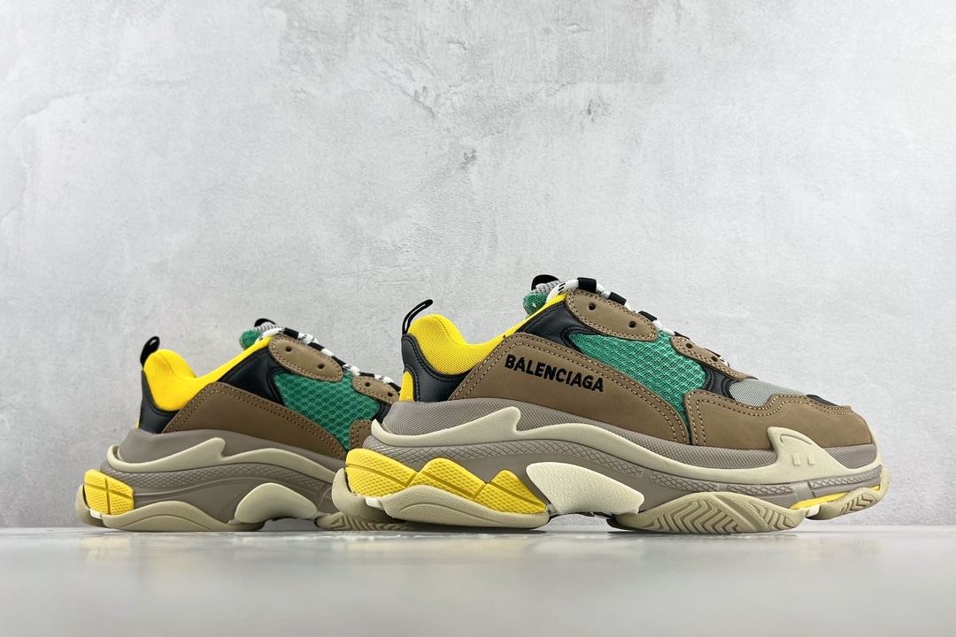 Balenciaga Triple S grey green 536737 W09E1 9010