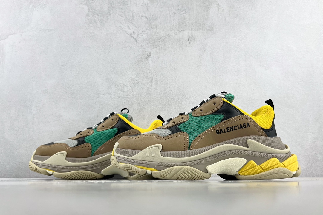 Balenciaga Triple S grey green 536737 W09E1 9010