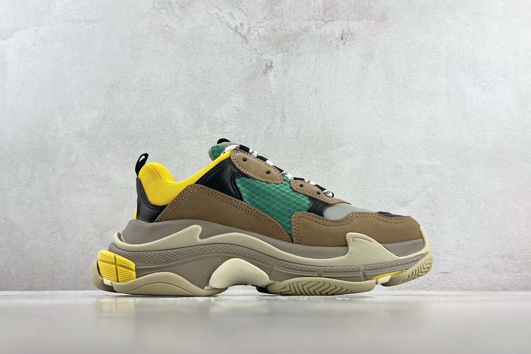 Balenciaga Triple S grey green 536737 W09E1 9010