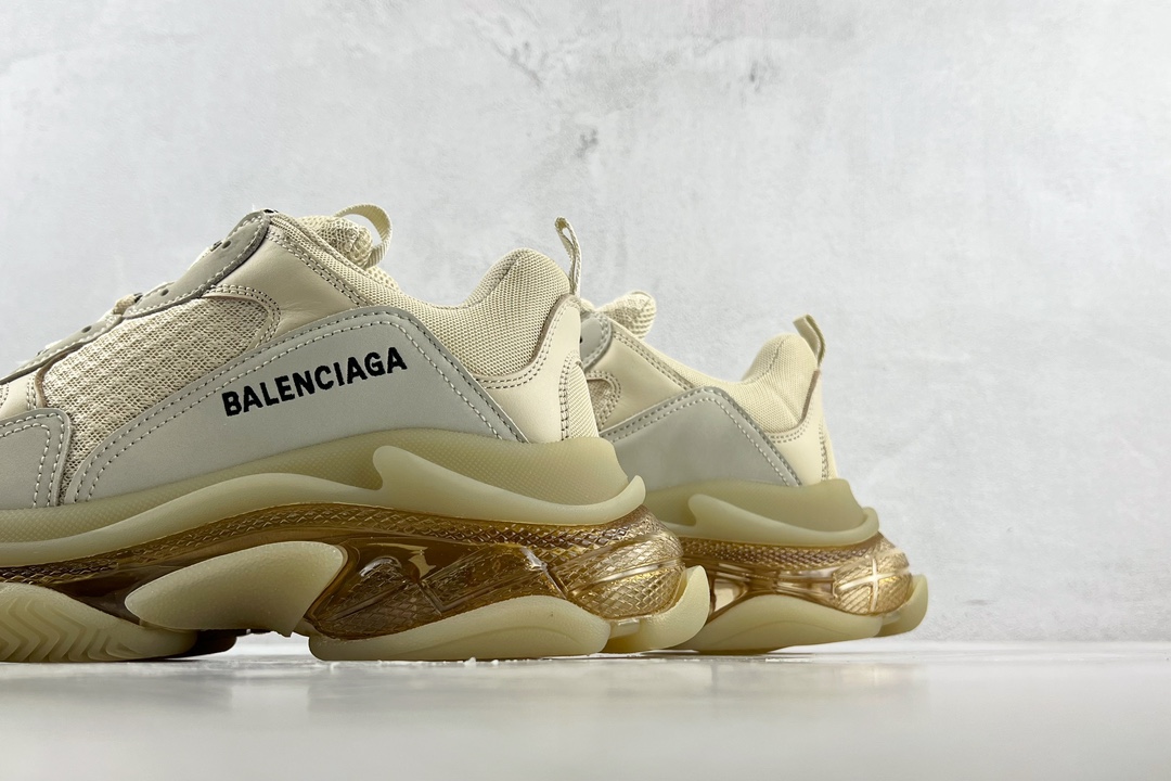 450 Balenciaga巴黎世家 Triple S 米黄色 541624 W2FB1 9005