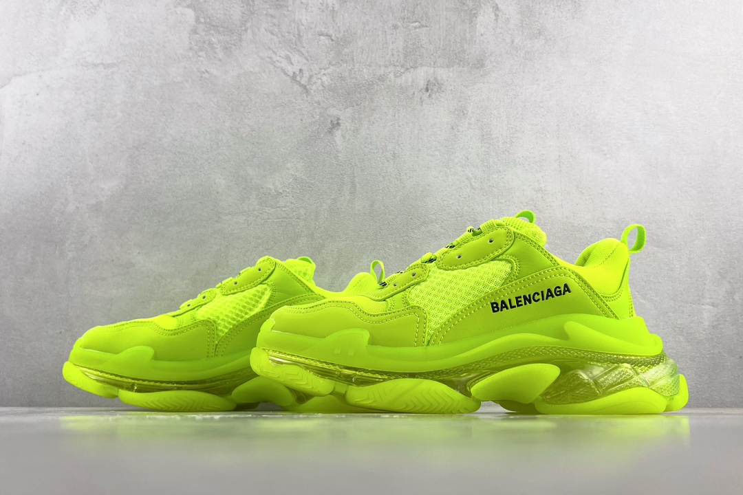 450 Balenciaga巴黎世家 Triple S 荧光黄 541624 W3GN5 0210