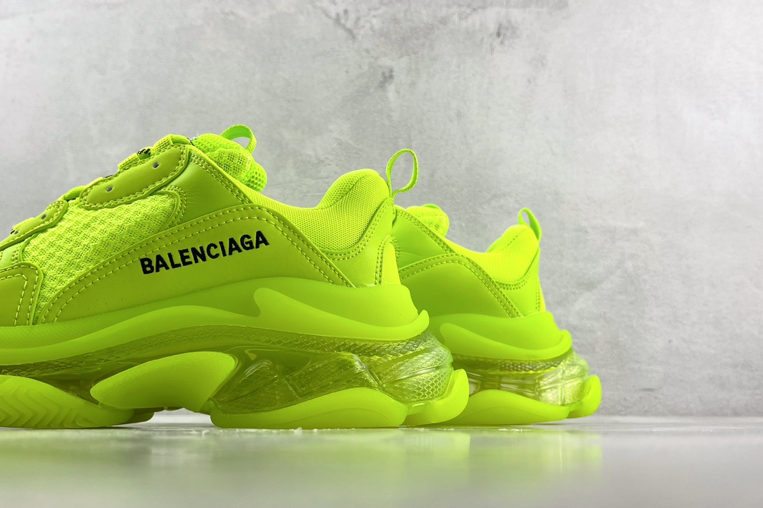 450 Balenciaga巴黎世家 Triple S 荧光黄 541624 W3GN5 0210