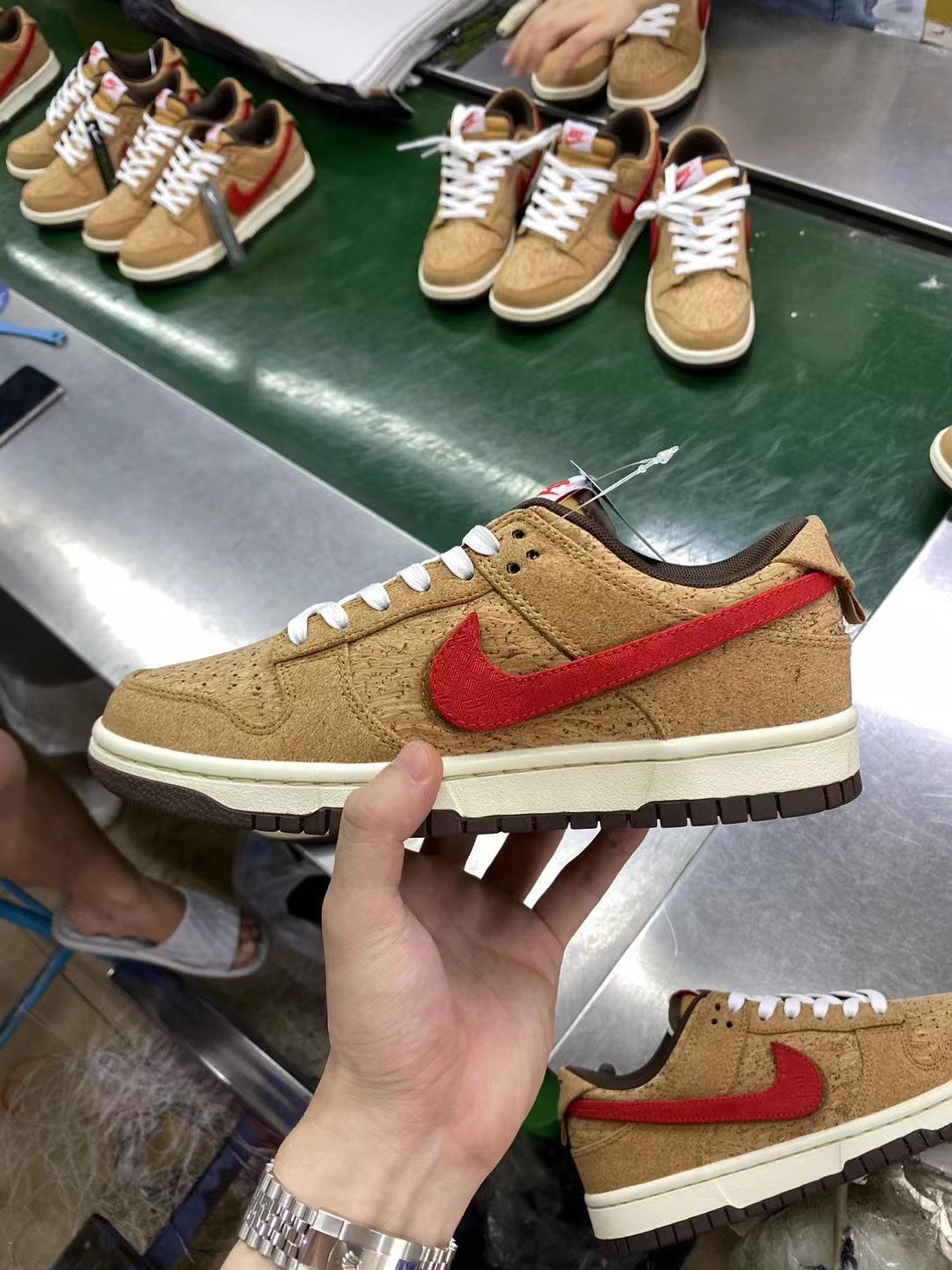 AY original foreign trade special clot x Nike dunk low Guan Xi cork replacement hook FN0317-121