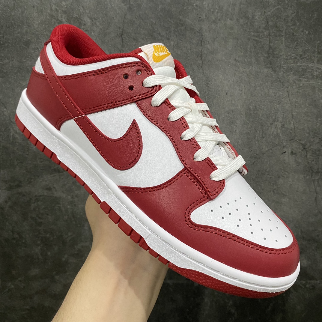 N version pure original NK Dunk Low low-top sports casual shoes white red gold DD1391-602