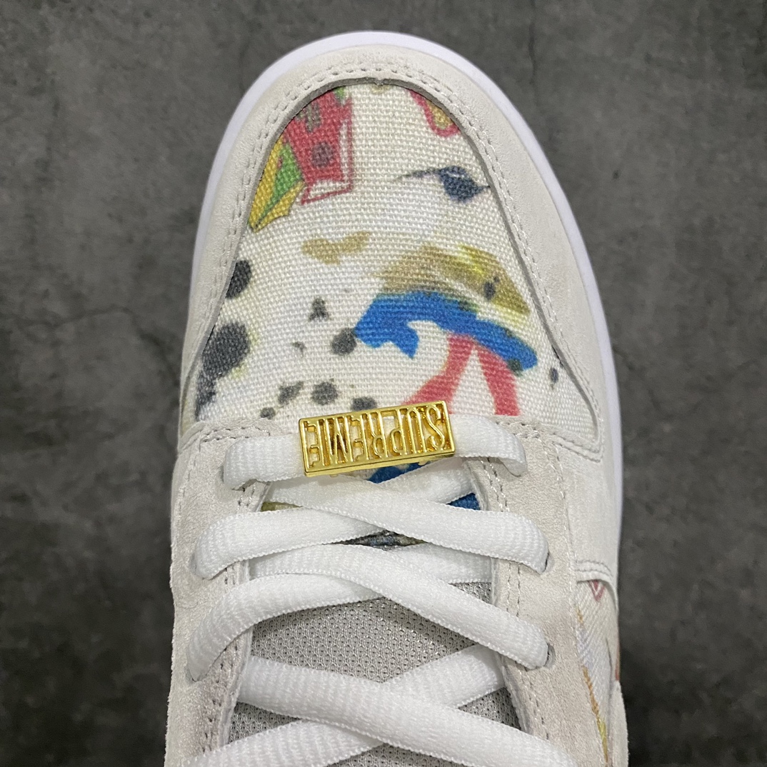 Top version Supreme x NK Dunk SB High ”Rammellzee” joint high-top casual sneakers FD8779-100