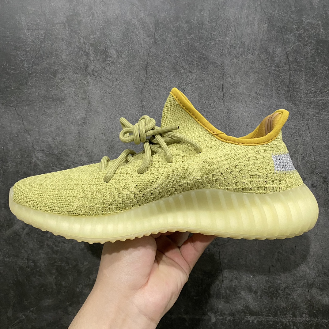 纯原版Yeezy350V2沼泽侧透满