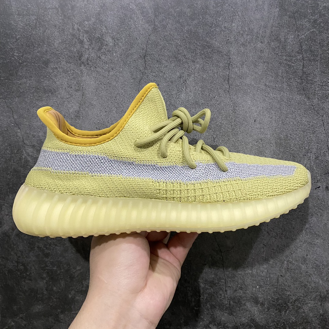 纯原版Yeezy350V2沼泽侧透满