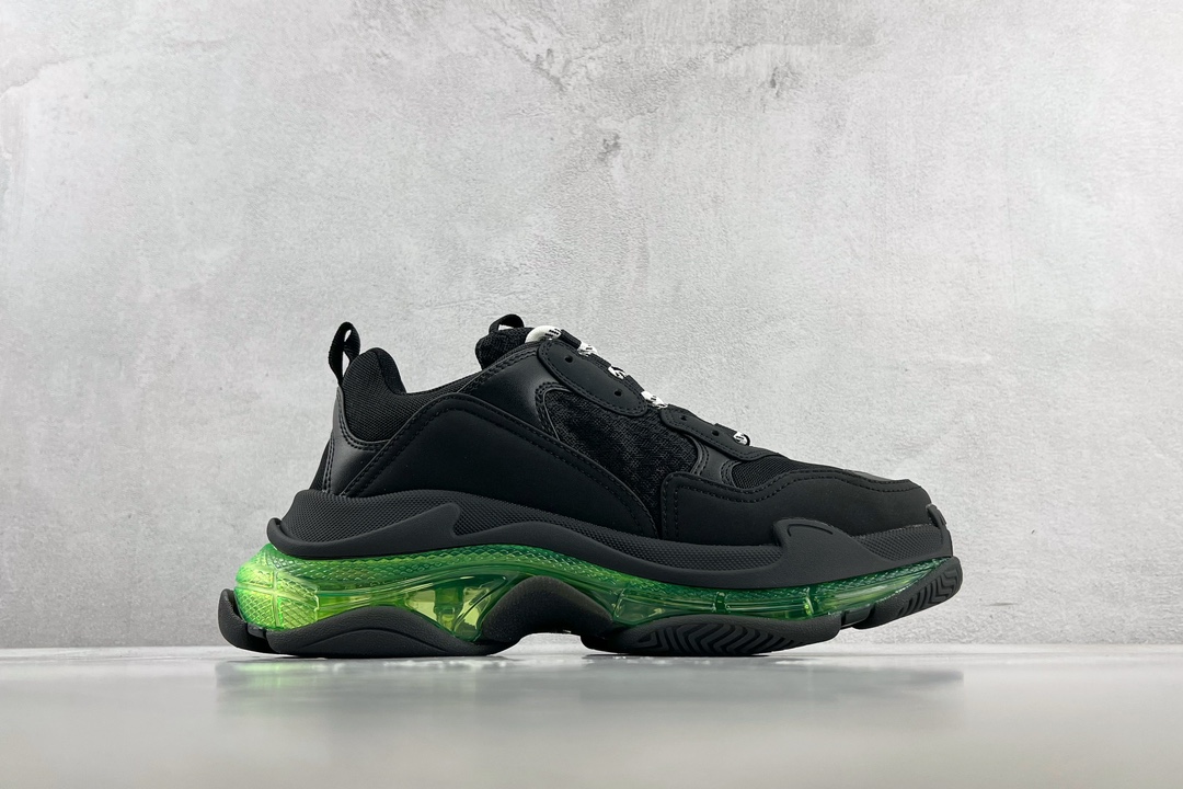 Balenciaga Triple S black green 541624 W09ON 1047