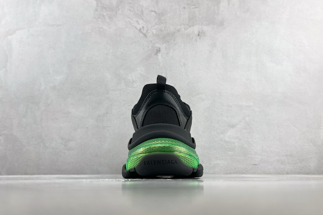 Balenciaga Triple S black green 541624 W09ON 1047