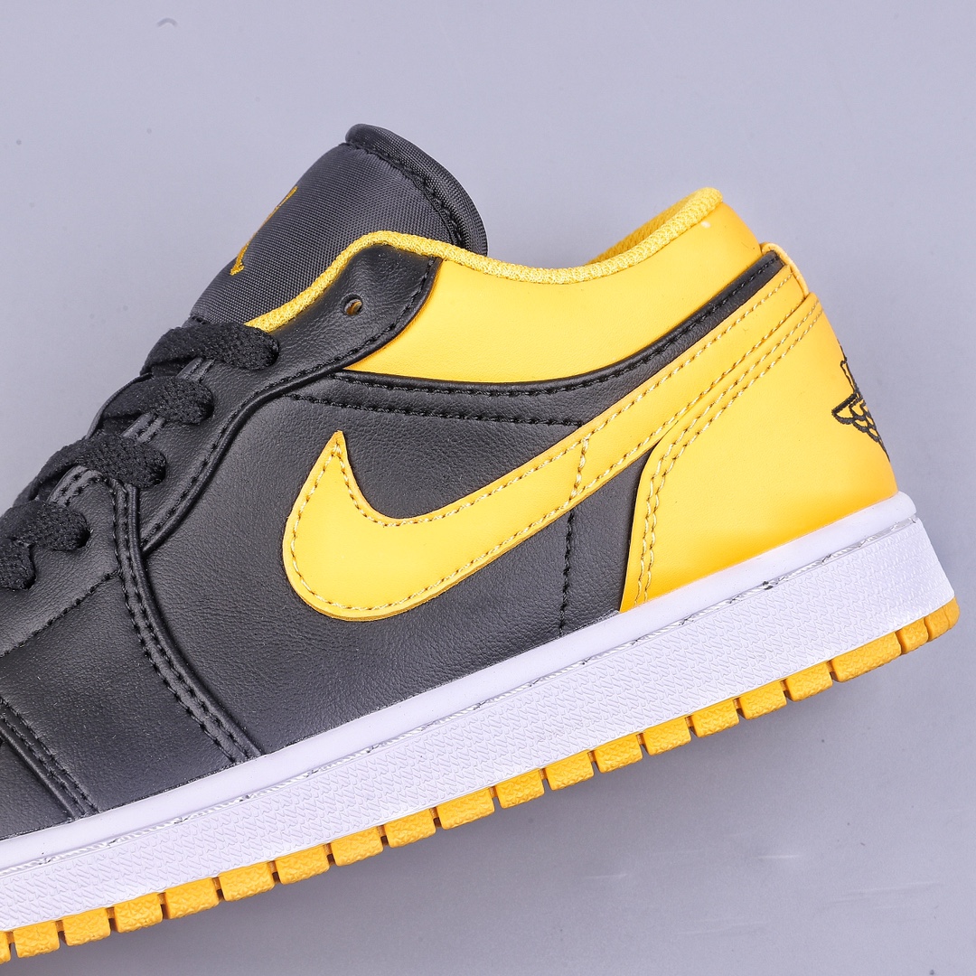 NK Air Jordan 1 Low Black Yellow 553558-072