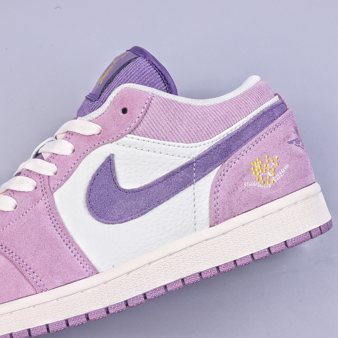 Foreign trade version of Air Jordan 1 Low ”Unity” AJ1 low-top Joe 1 purple sunflower DR8057-500