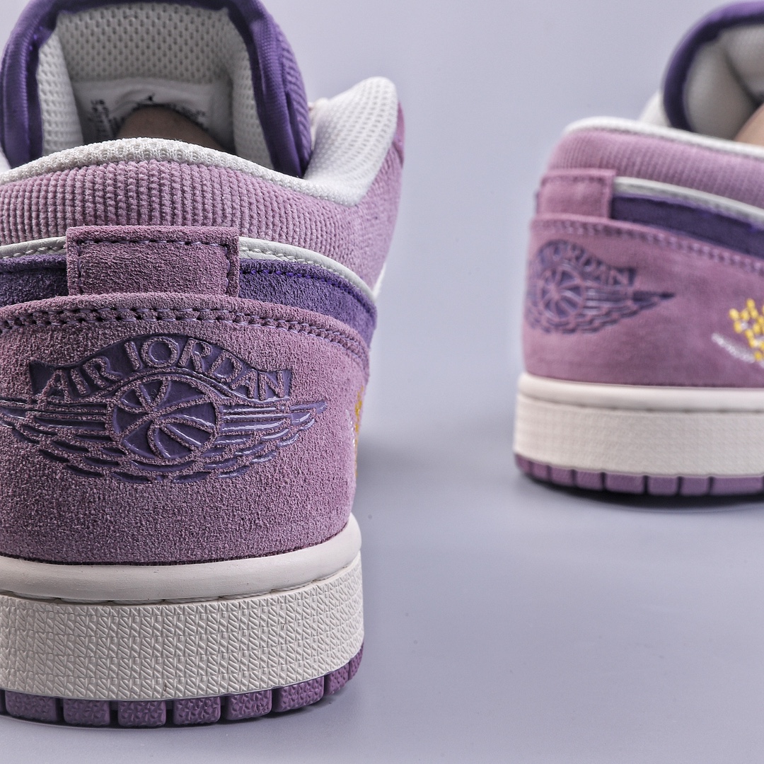 Foreign trade version of Air Jordan 1 Low ”Unity” AJ1 low-top Joe 1 purple sunflower DR8057-500