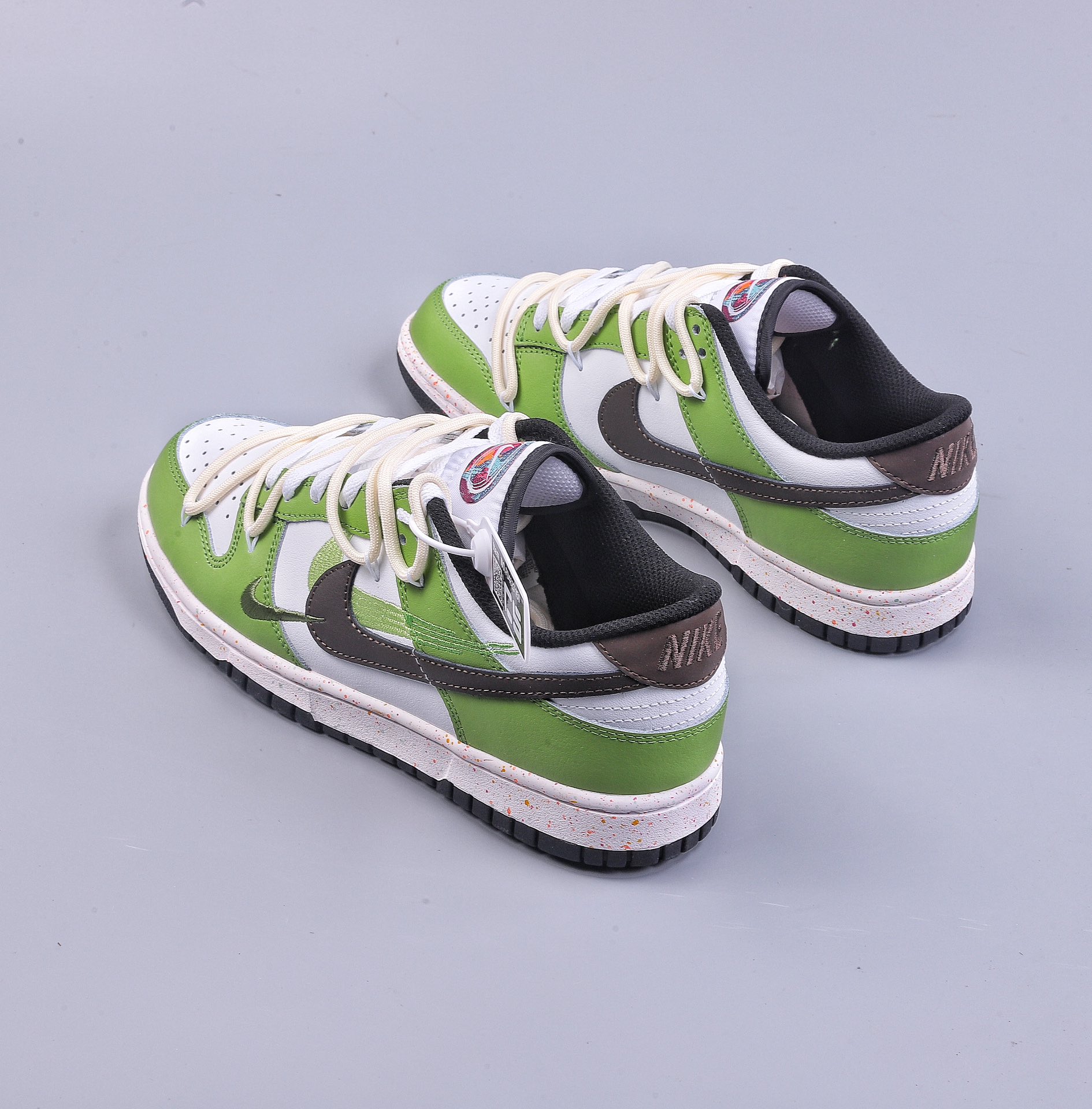 CS Nk Dunk Low ”Multi Color” Dynamic Three Hook Custom Edition Deconstructed Strap Casual Sneakers FD4623-150