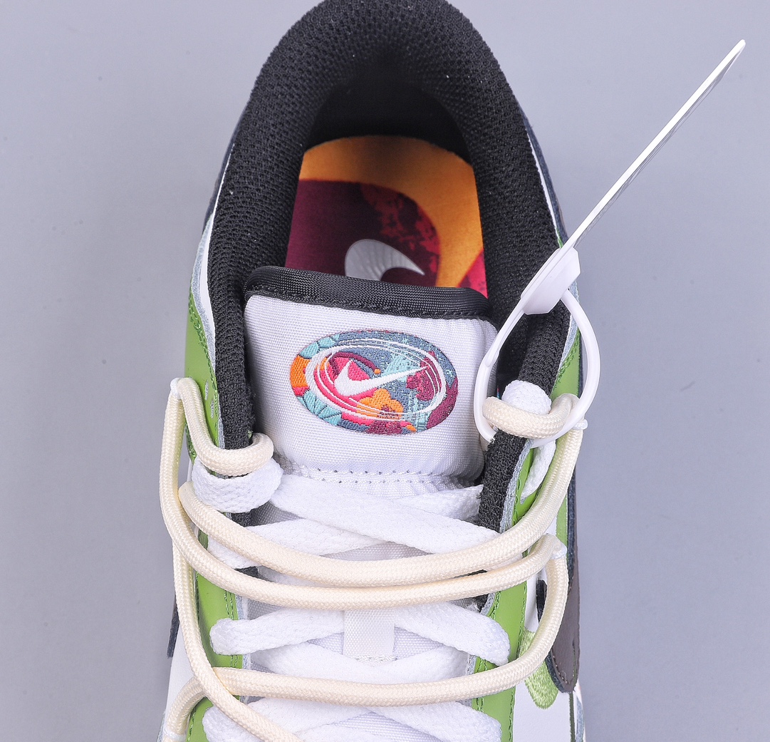 CS Nk Dunk Low ”Multi Color” Dynamic Three Hook Custom Edition Deconstructed Strap Casual Sneakers FD4623-150