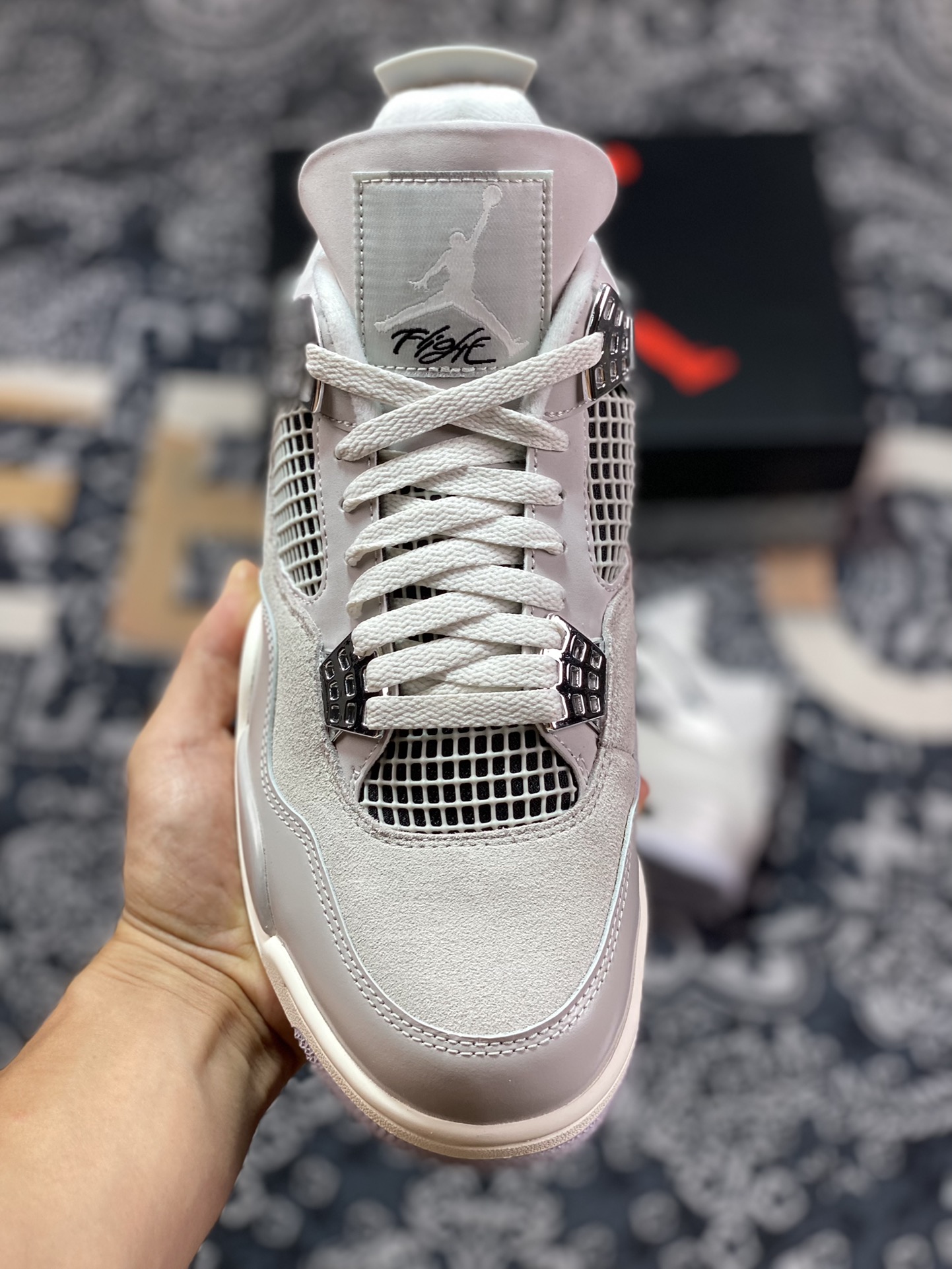 Air Jordan 4 WMNS ”Frozen Moments” aj4 electroplated silver AQ9129-001