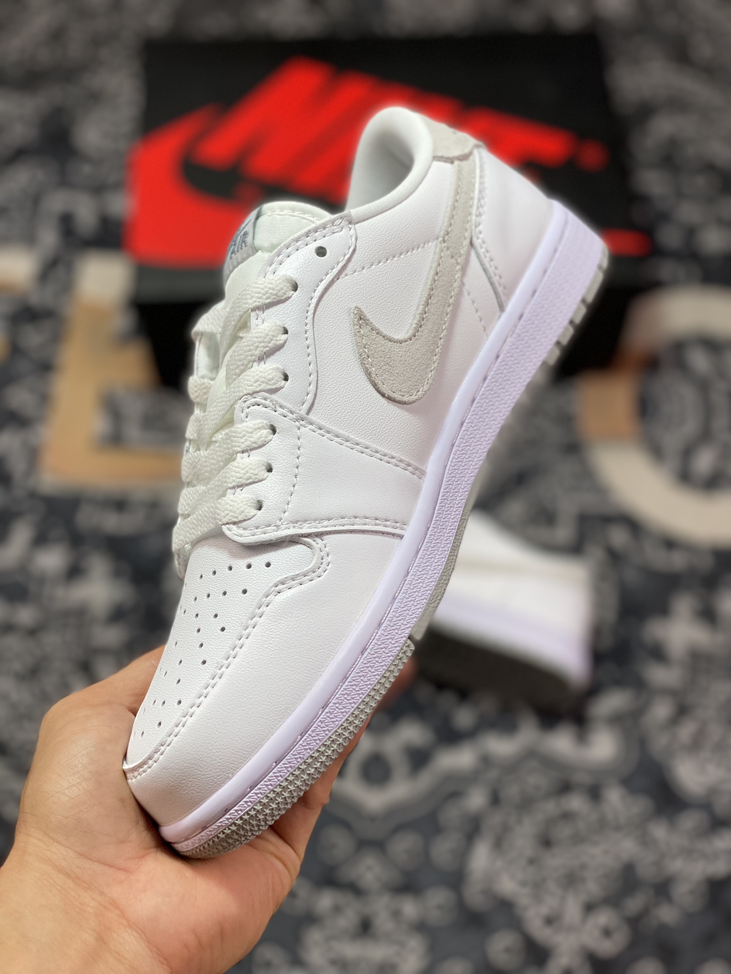 Nike Air Jordan 1 Low OG ”Neutral Grey” AJ1 Jordan generation classic low-top basketball shoes CZ0790-100