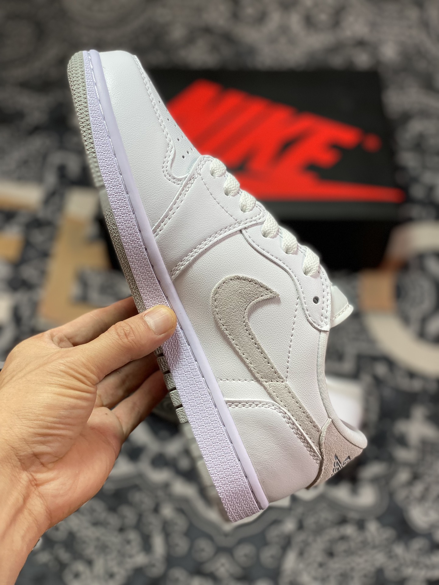 Nike Air Jordan 1 Low OG ”Neutral Grey” AJ1 Jordan generation classic low-top basketball shoes CZ0790-100