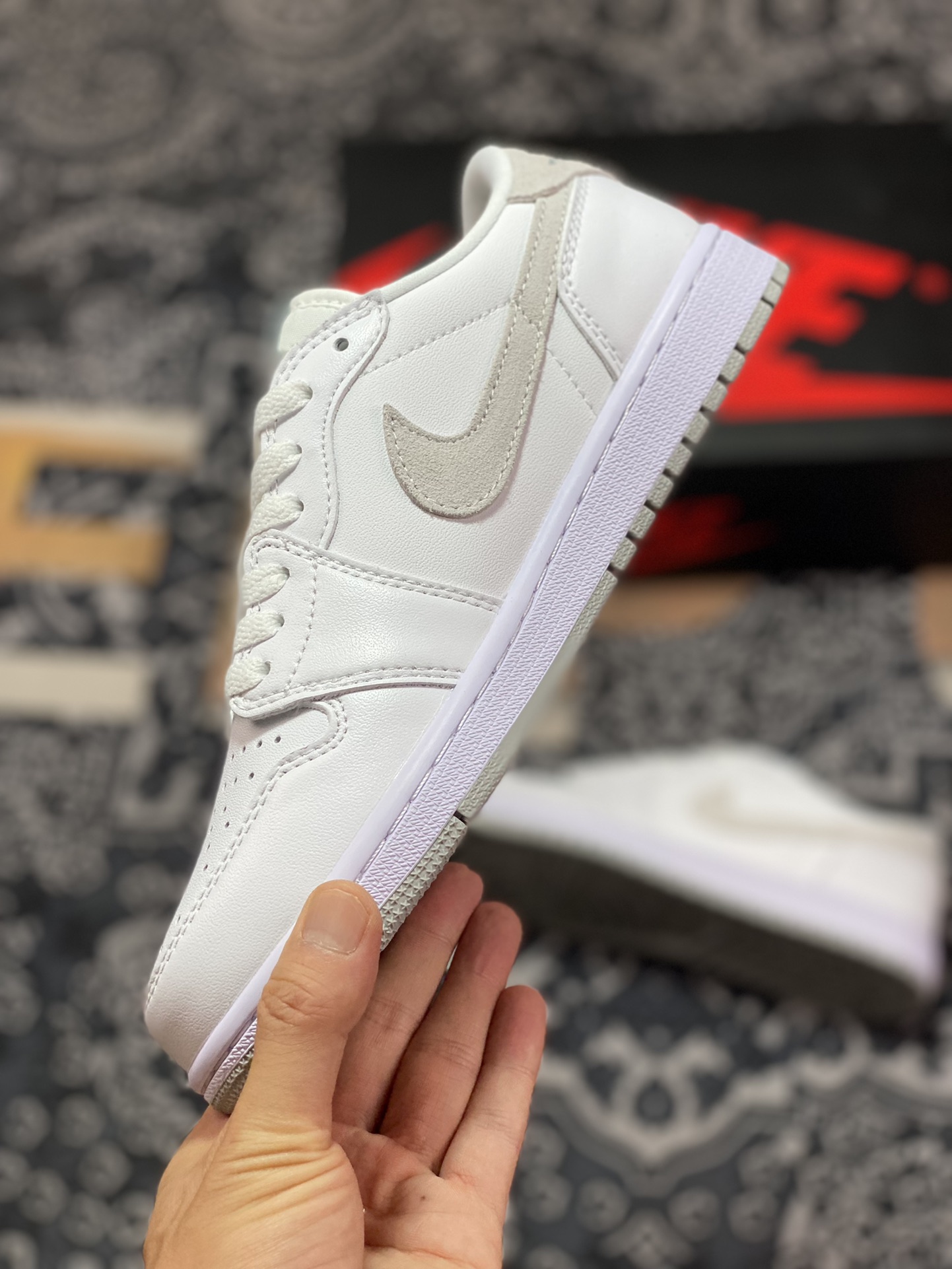 Nike Air Jordan 1 Low OG ”Neutral Grey” AJ1 Jordan generation classic low-top basketball shoes CZ0790-100