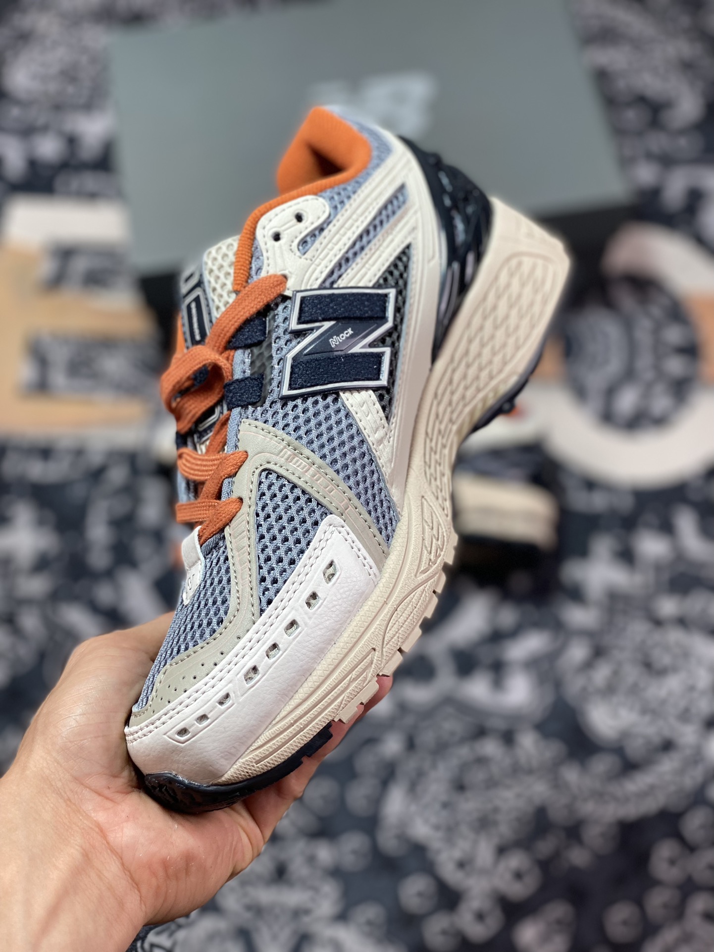 Size? x New Balance 1906R blue silver black retro trend leisure sports jogging shoes M1906RSA