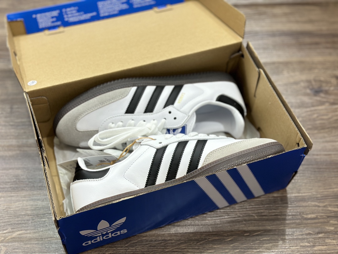 Adidas Originals Samba Vegan OG Samba series gentleman German training football style all-match low-top casual sports shoes B75806