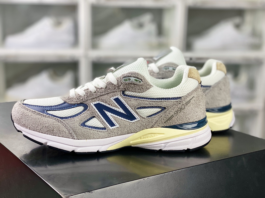 New Balance in USA M990V4 ”Grey Day” series of American-made running shoes ”Original Gray Navy Blue Oxidation” U990TA4